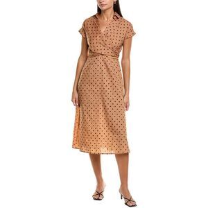 Maison Maar Womens  Midi Dress, Tan
